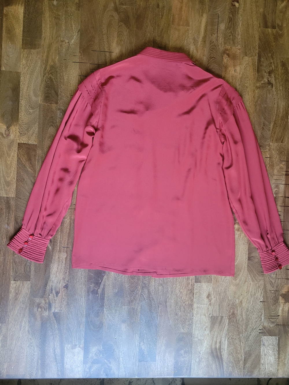 Red Vintage Designer Skirt Set - Picture 4 of 16
